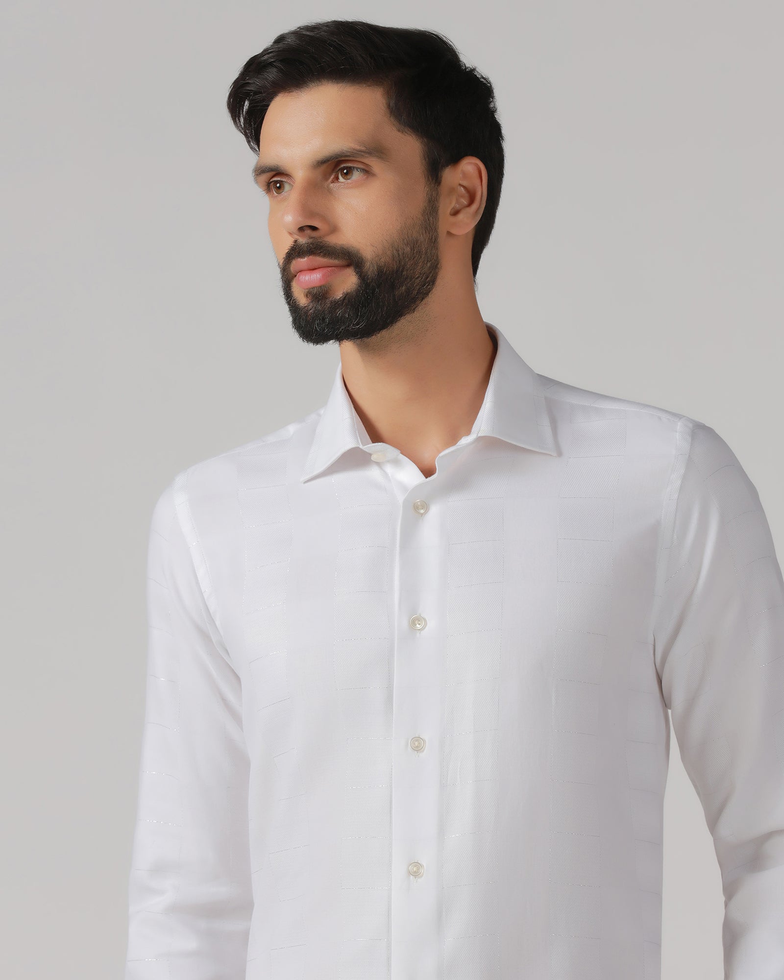 White Check Shirt - Rainer