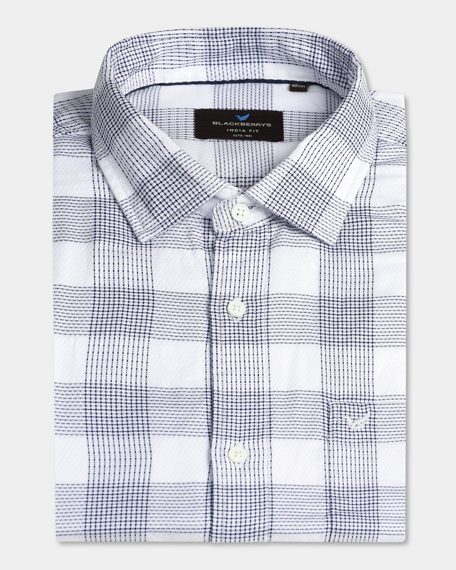 White Check Shirt - Recom
