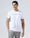 White Crew Neck Printed T-Shirt - Jean