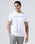 White Crew Neck Printed T-Shirt - Jean