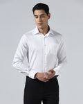 White Non Iron Textured Shirt - P31