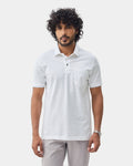 White Printed Polo - Kima