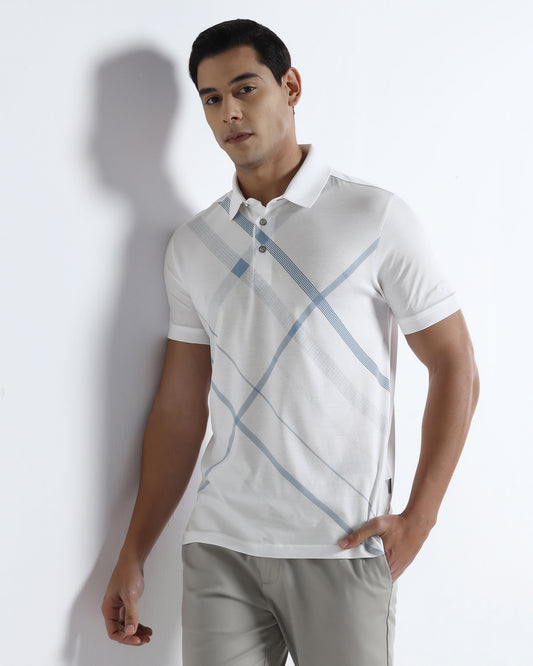 White Printed Polo - Tokyo