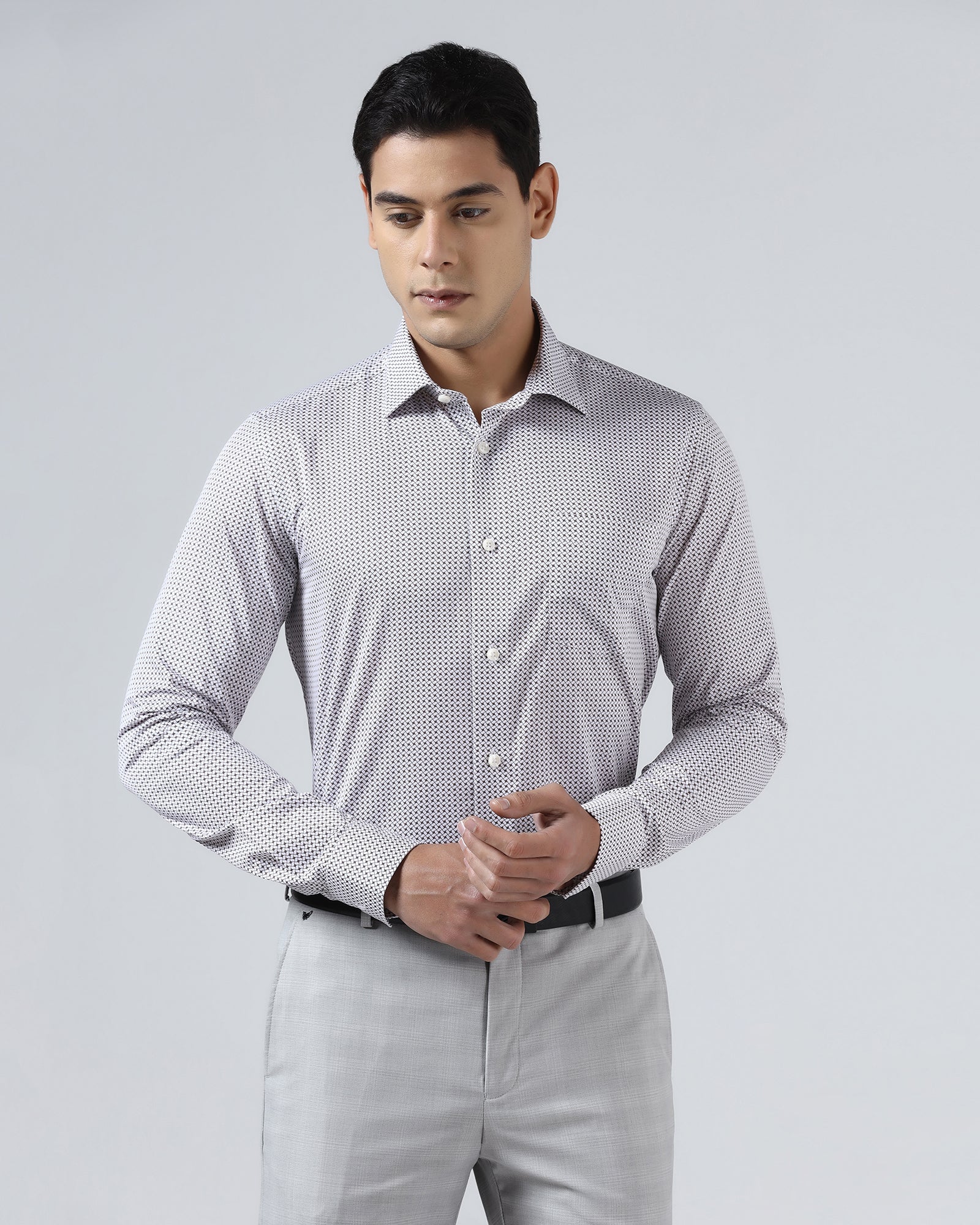 White Printed Shirt - Addo