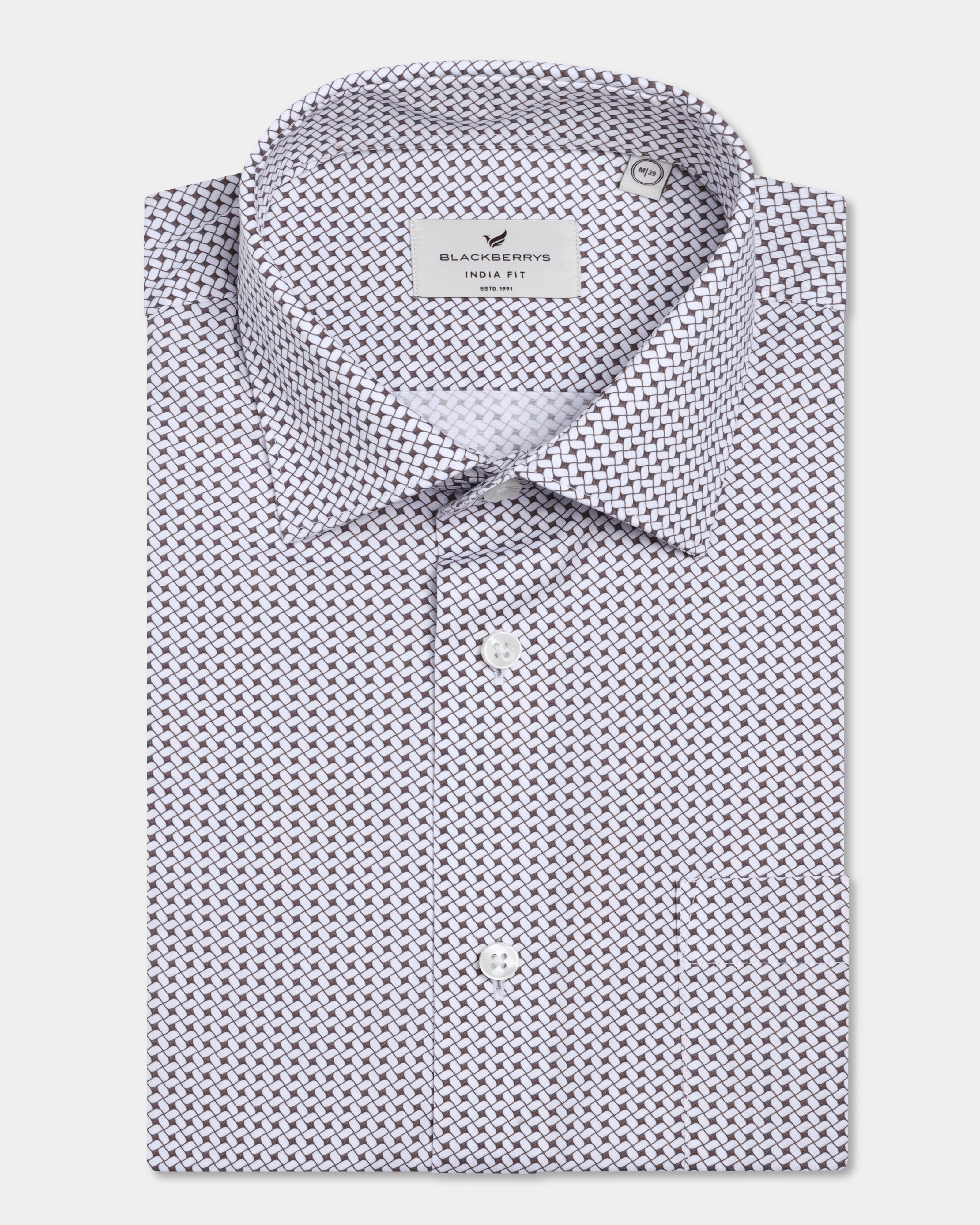 White Printed Shirt - Addo