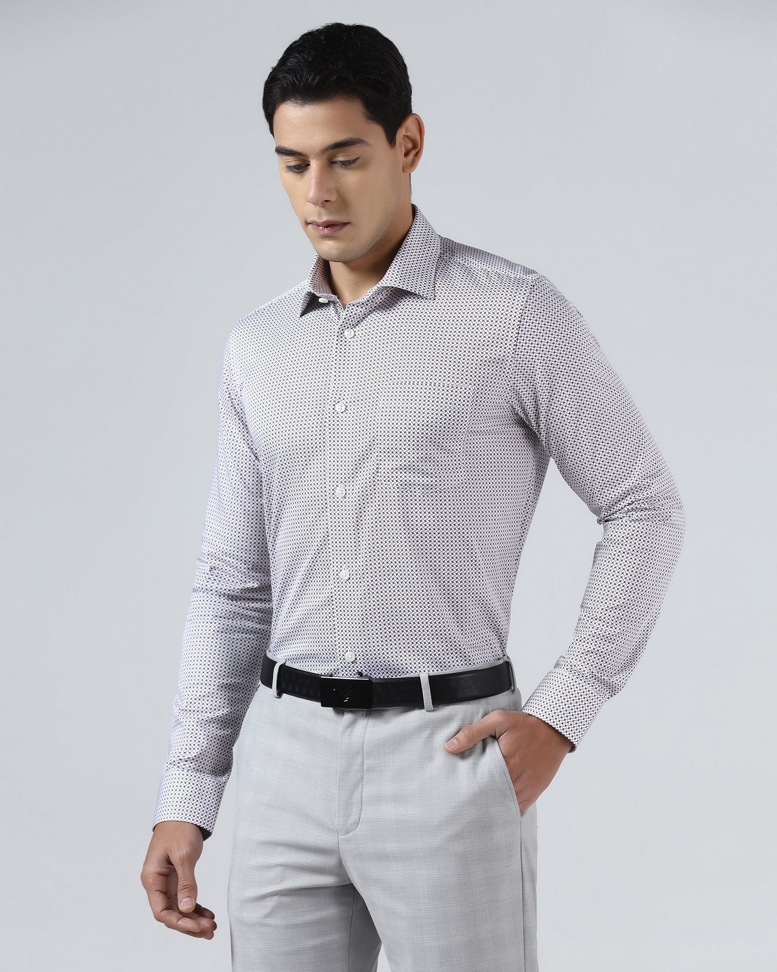 White Printed Shirt - Addo