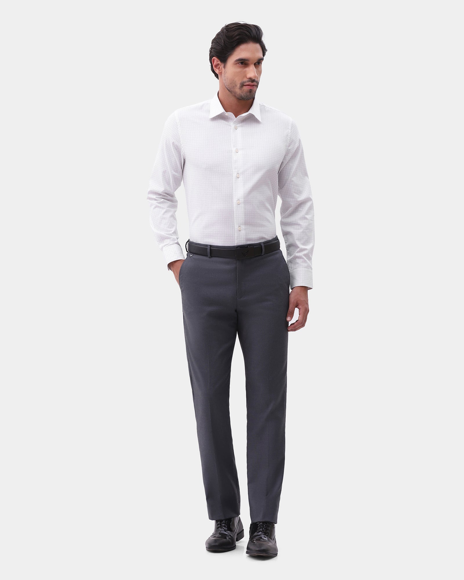 White Printed Shirt - Belgium
