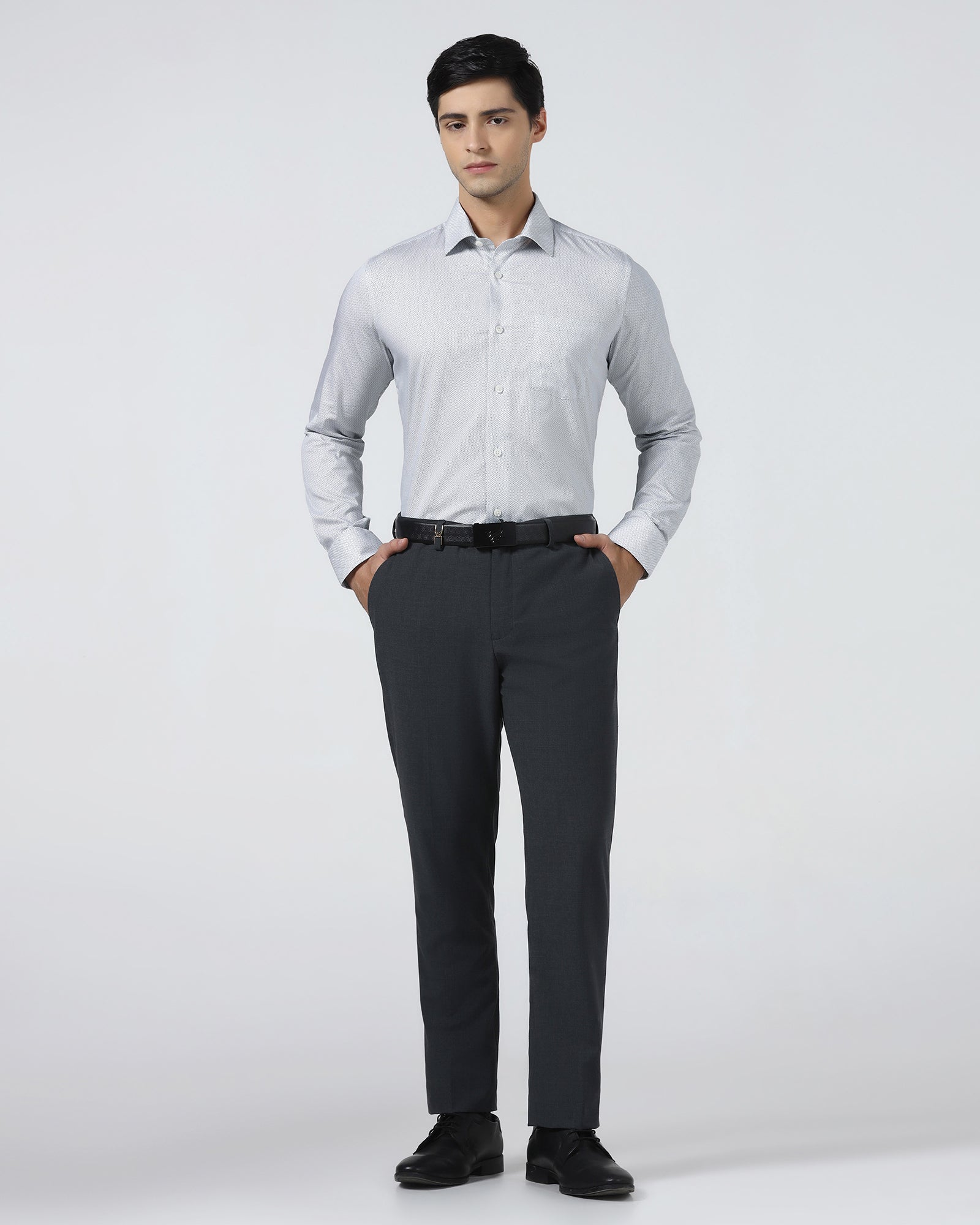 White Printed Shirt - Bylde