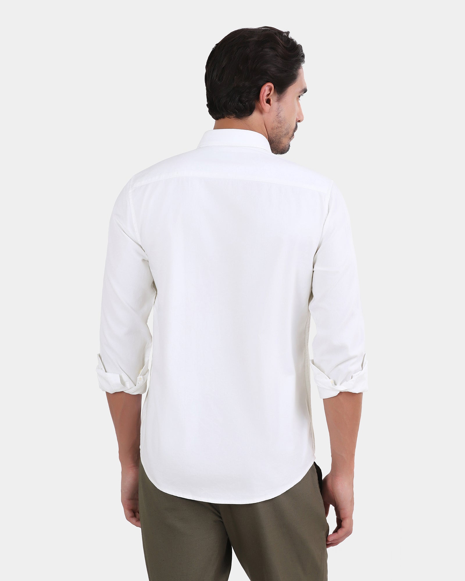 White Printed Shirt - Gebbew