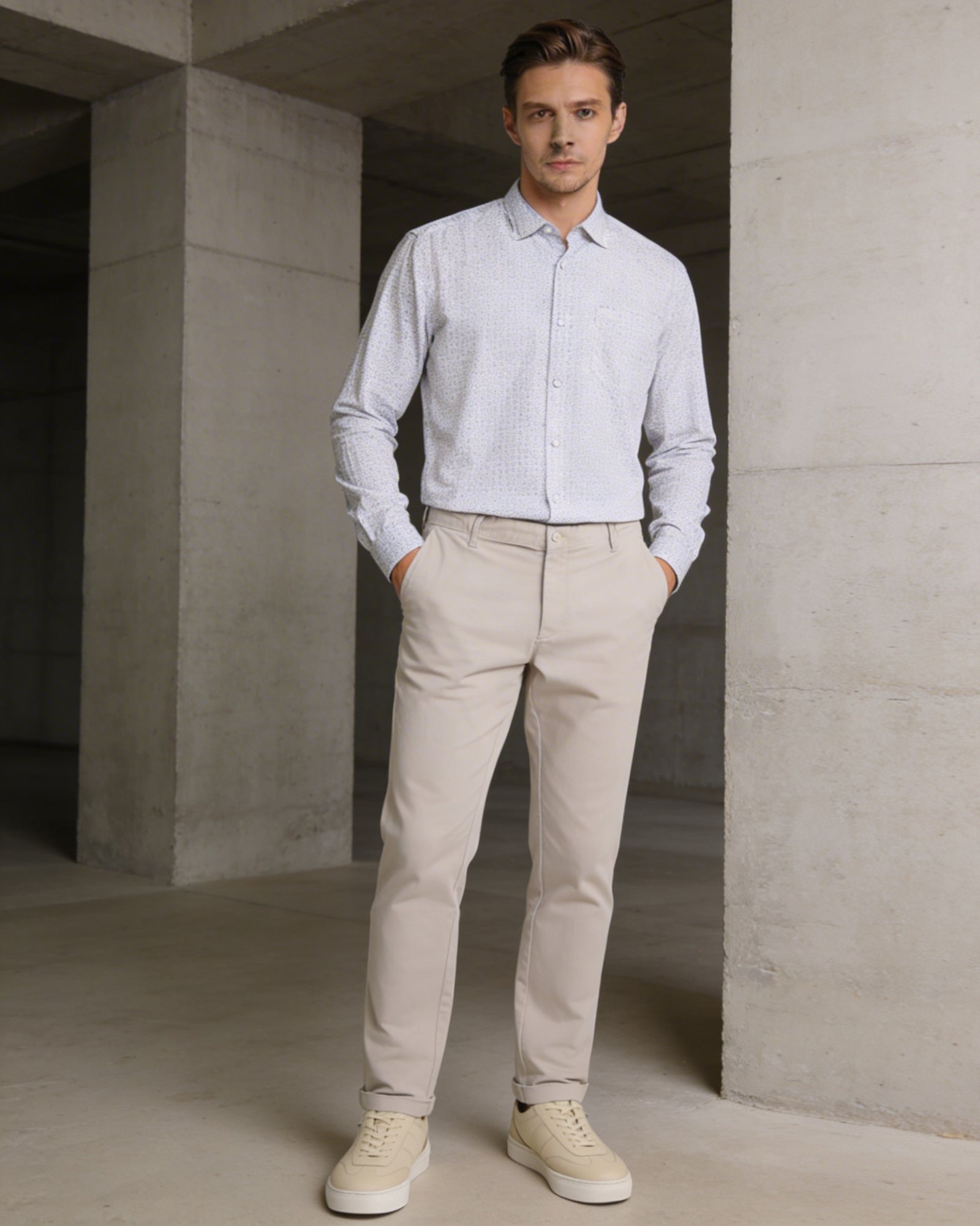 White Printed Shirt - Hayden