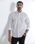 White Printed Shirt - Hoden