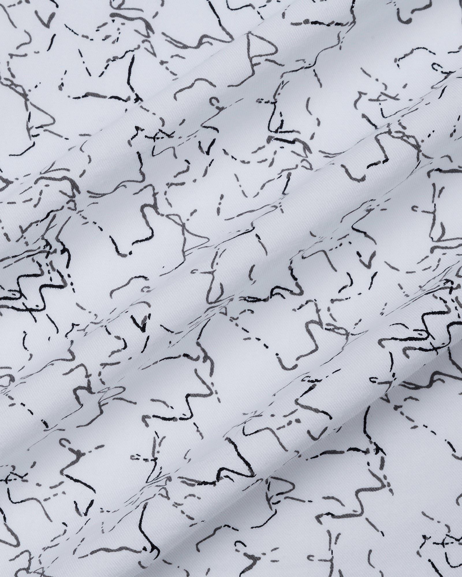 White Printed Shirt - Hoden