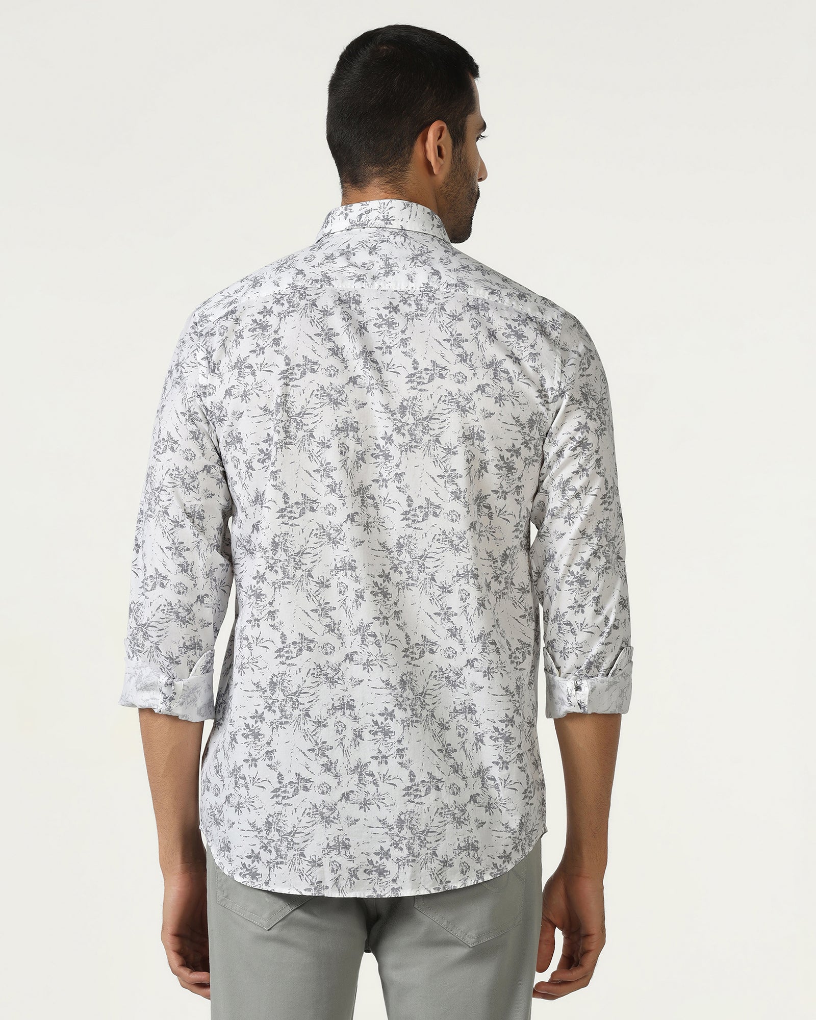 White Printed Shirt - Holten
