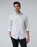 White Printed Shirt - Marcen