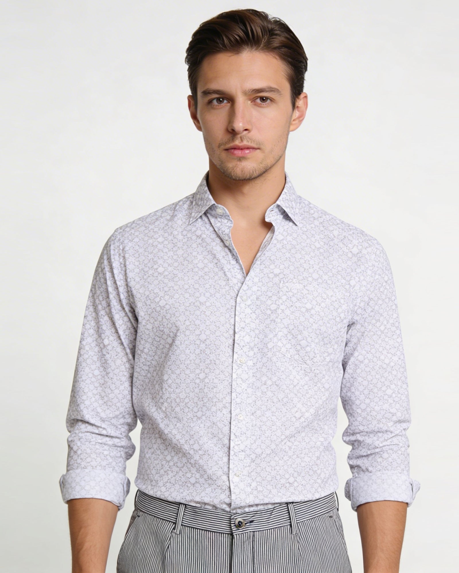 White Printed Shirt - Servo