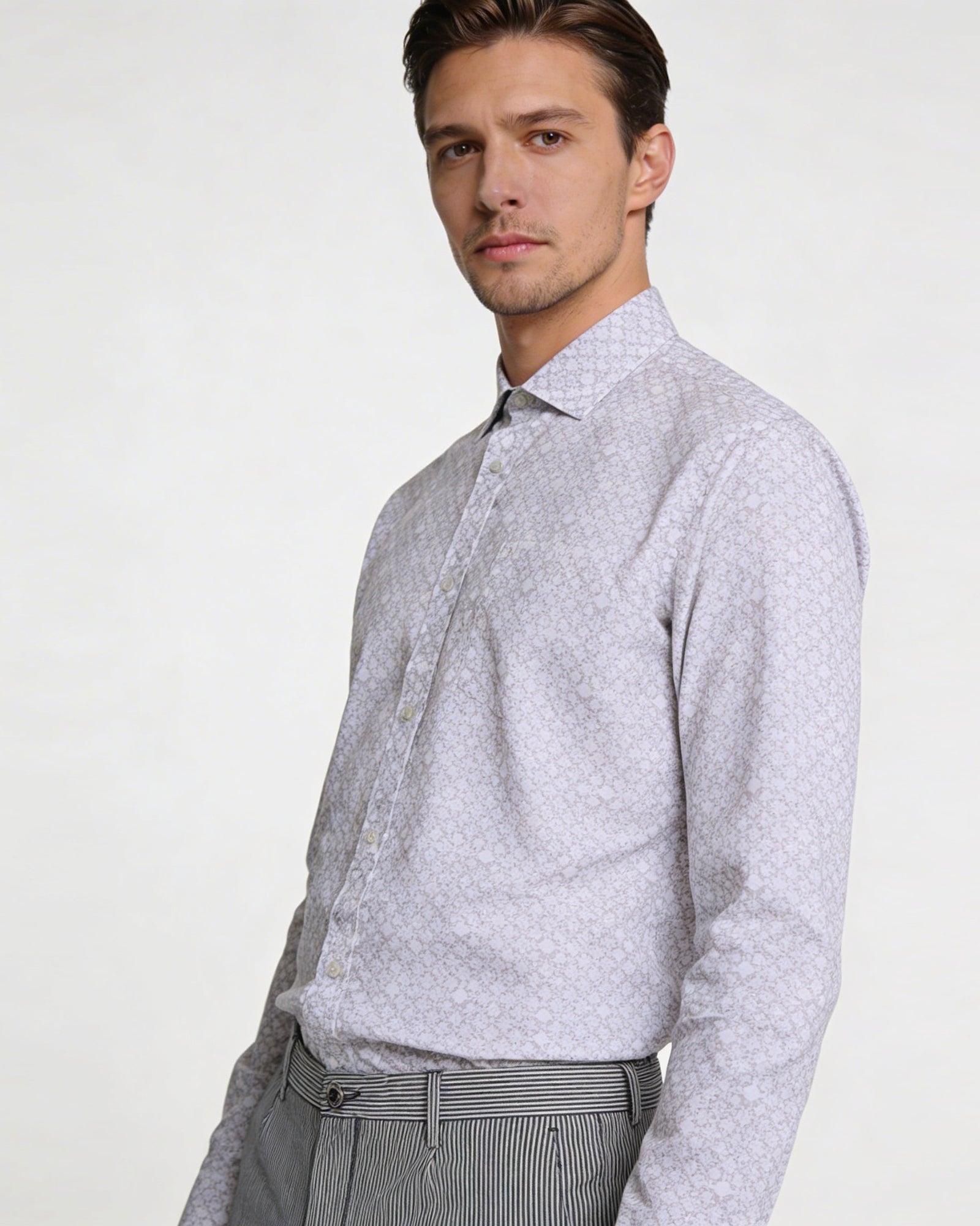 White Printed Shirt - Servo