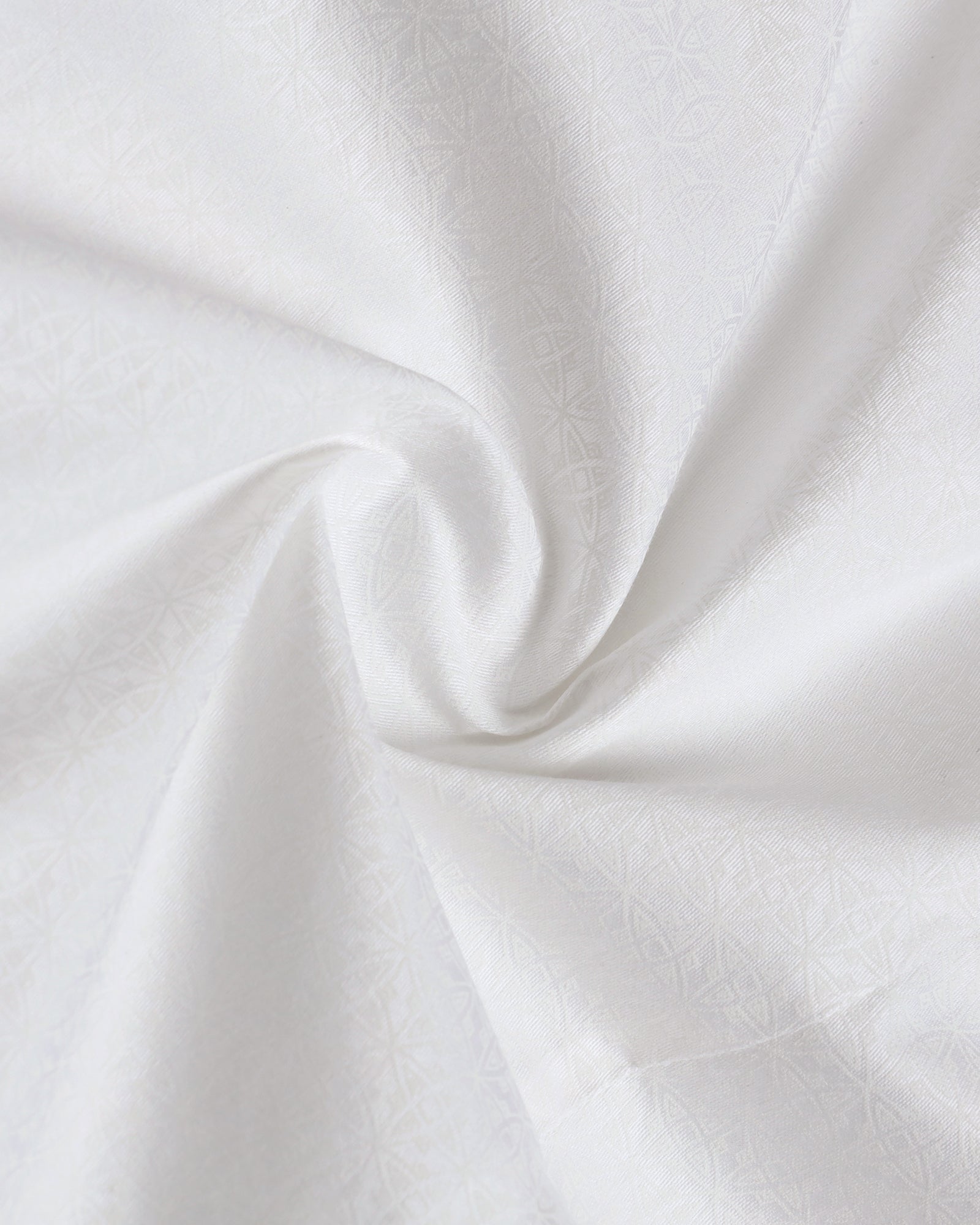 White Printed Shirt - Sherlock