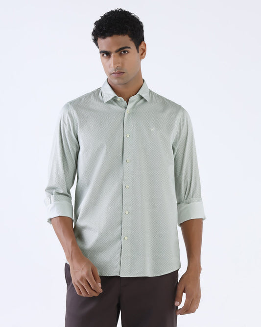 White Printed Shirt - Teffad