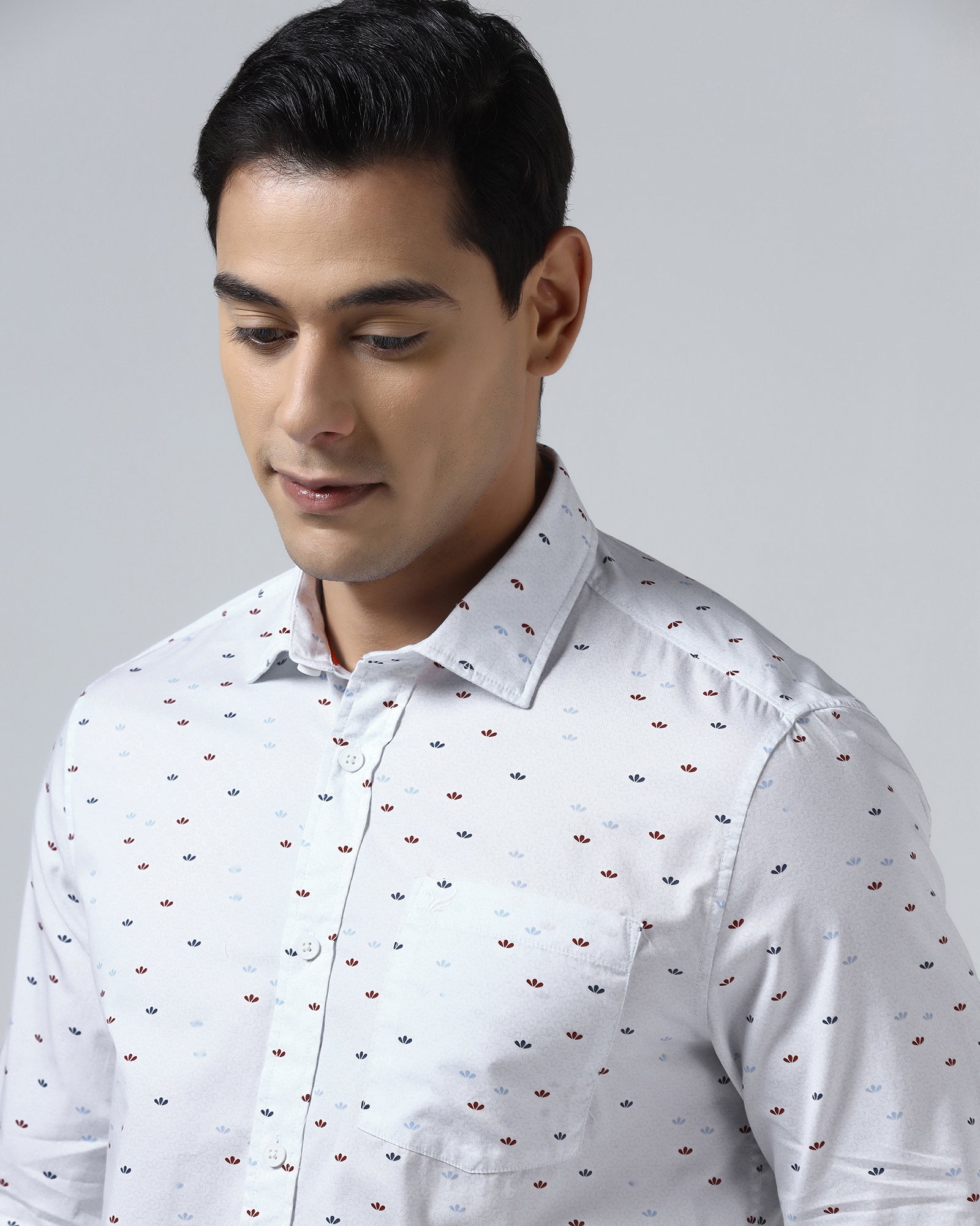 White Printed Shirt - Tobas