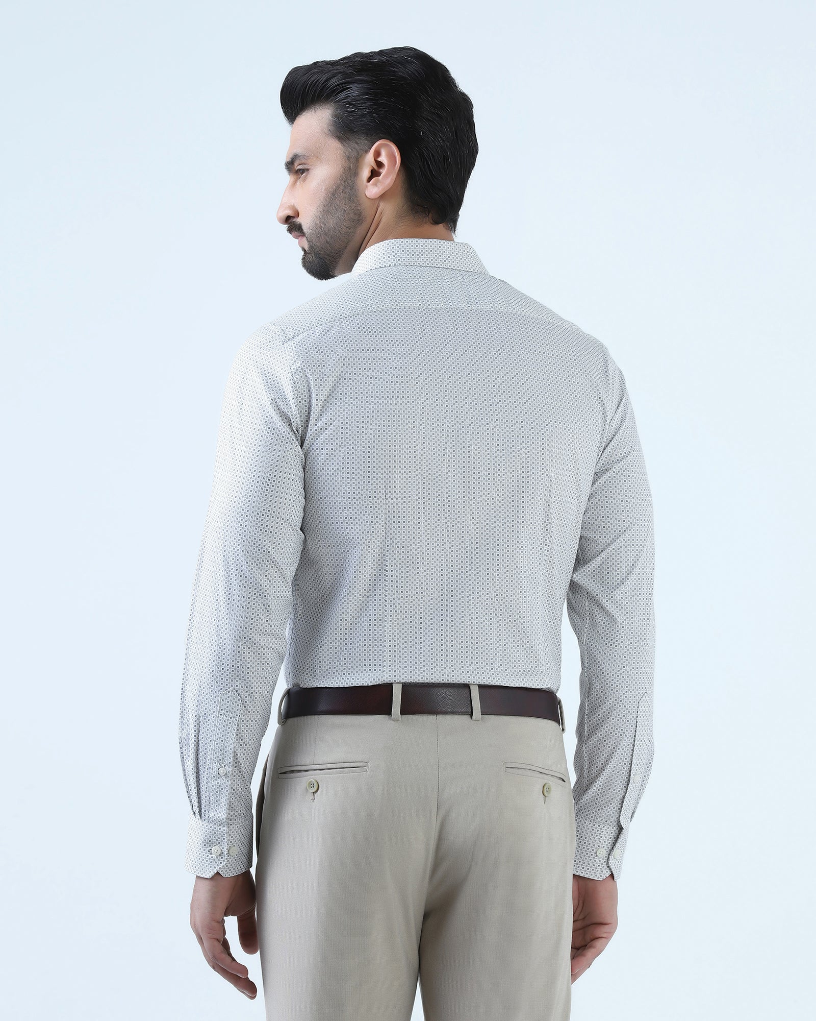 White Printed Shirt - Uskai