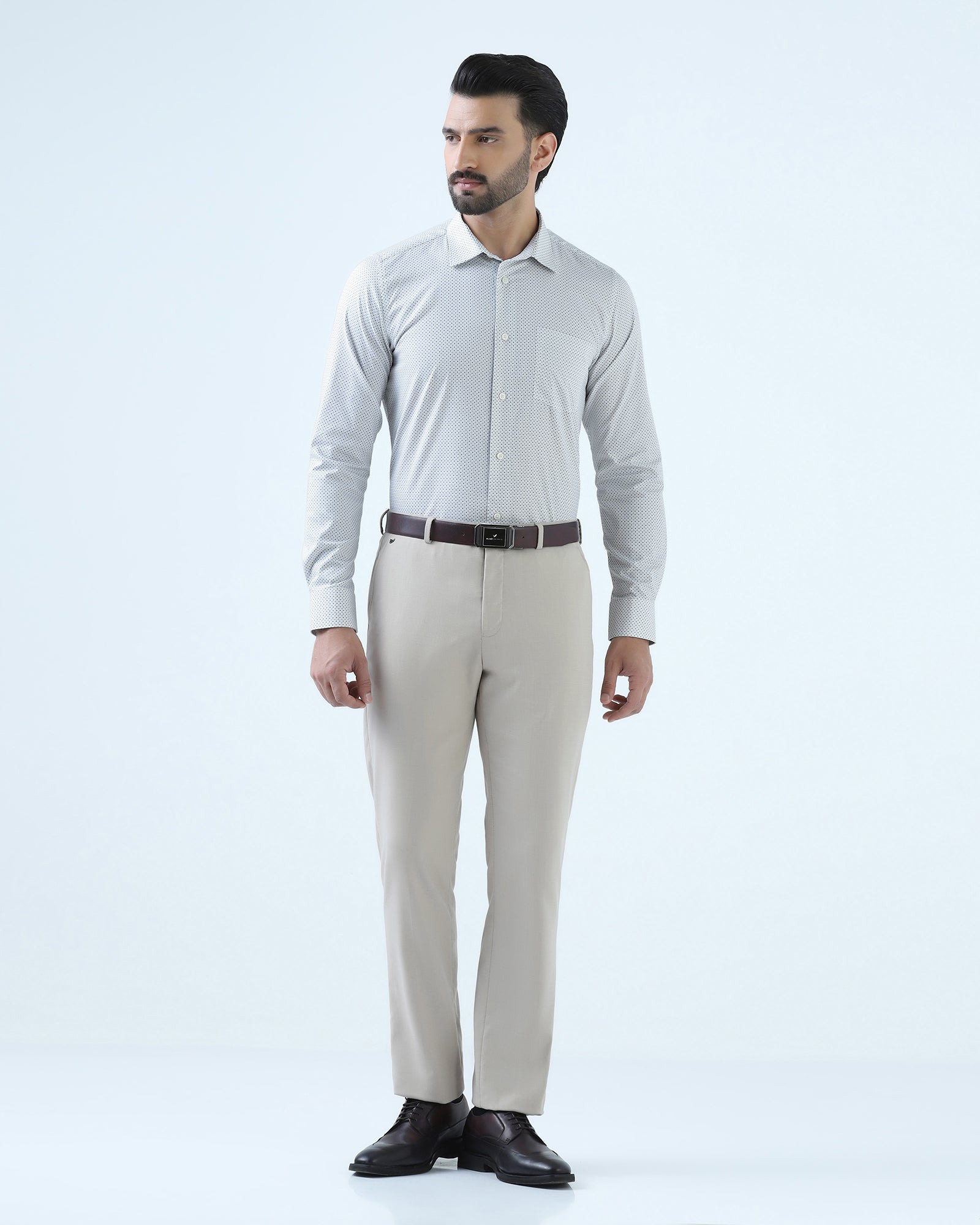 White Printed Shirt - Uskai