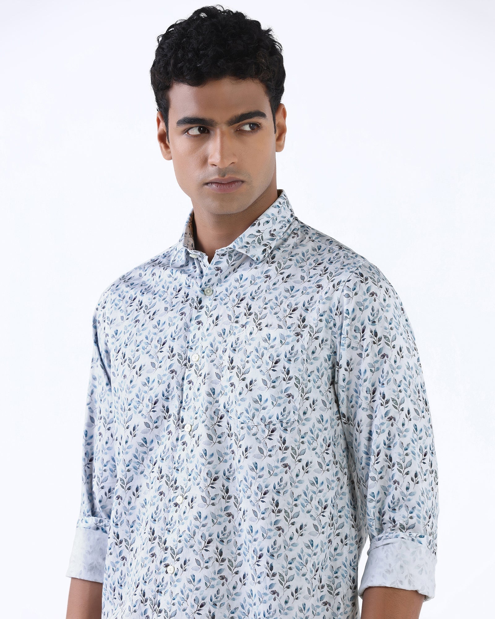 White Printed Shirt - Verez