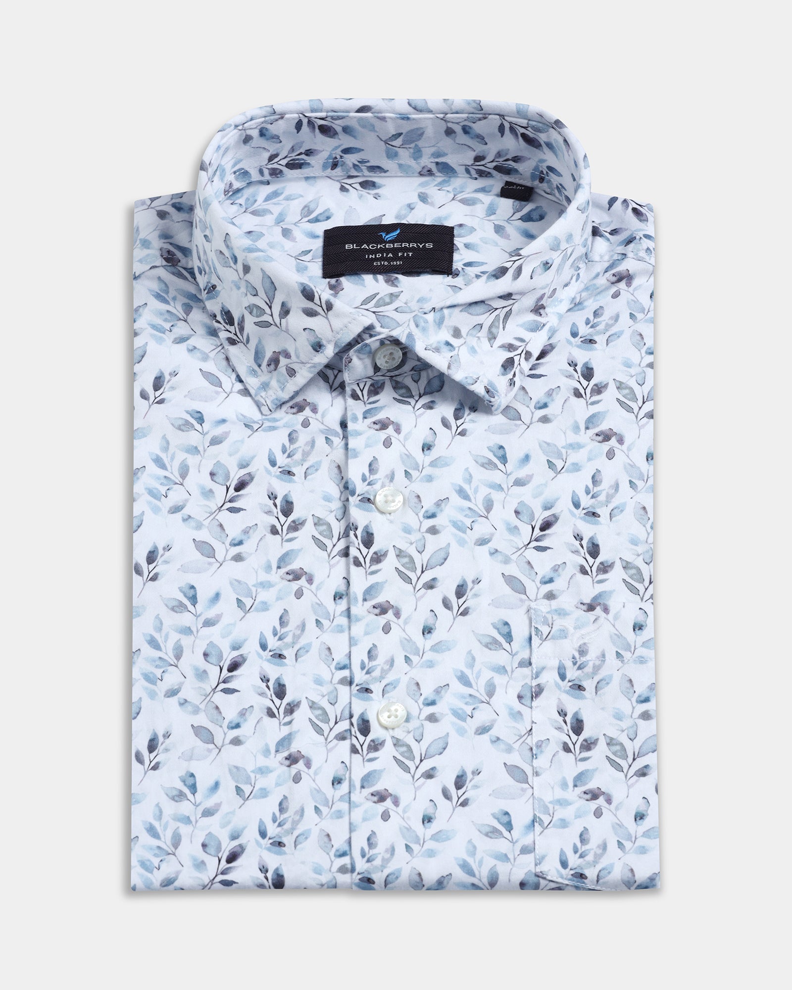 White Printed Shirt - Verez