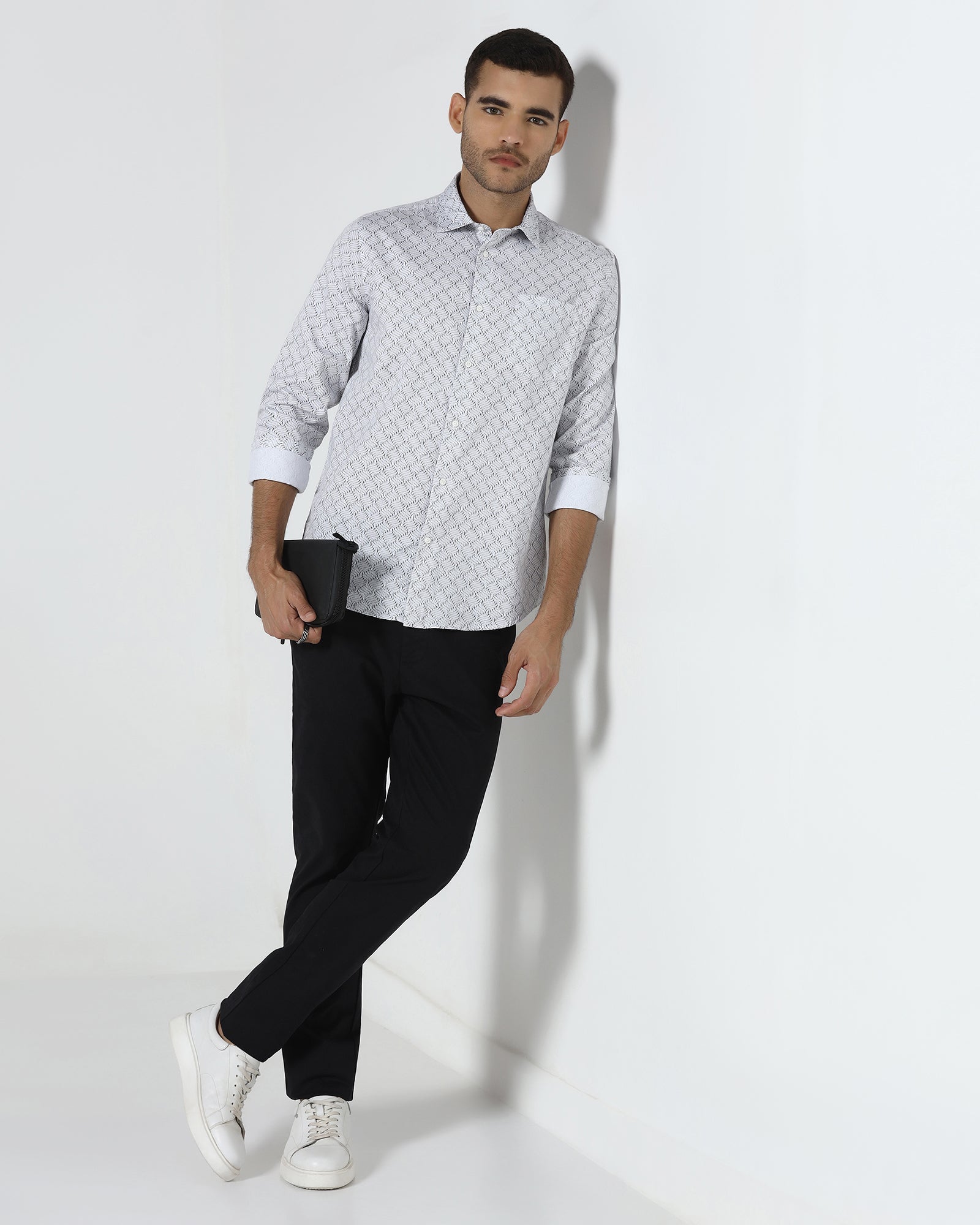 White Printed Shirt - Waba