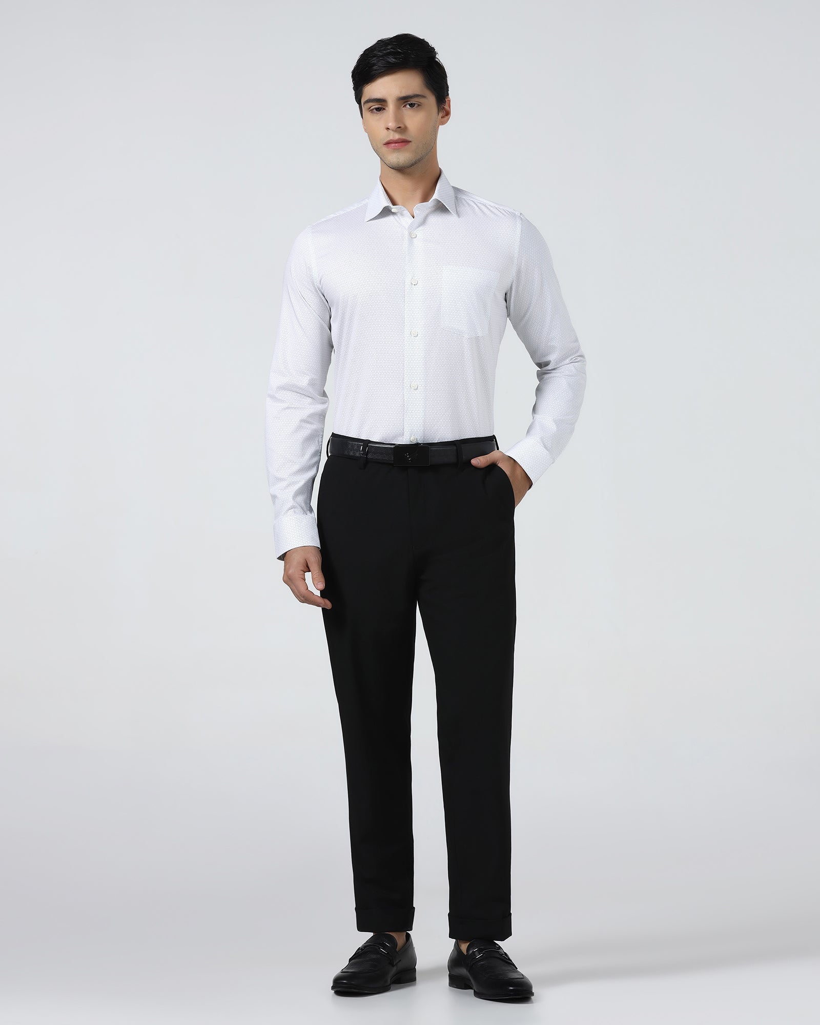 White Printed Shirt - Welkon