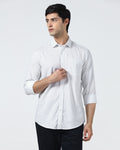 White Printed Shirt - Zovik