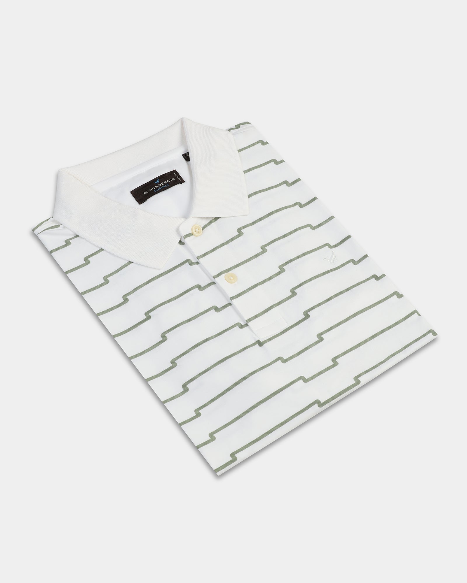 White Printed Polo - Maze