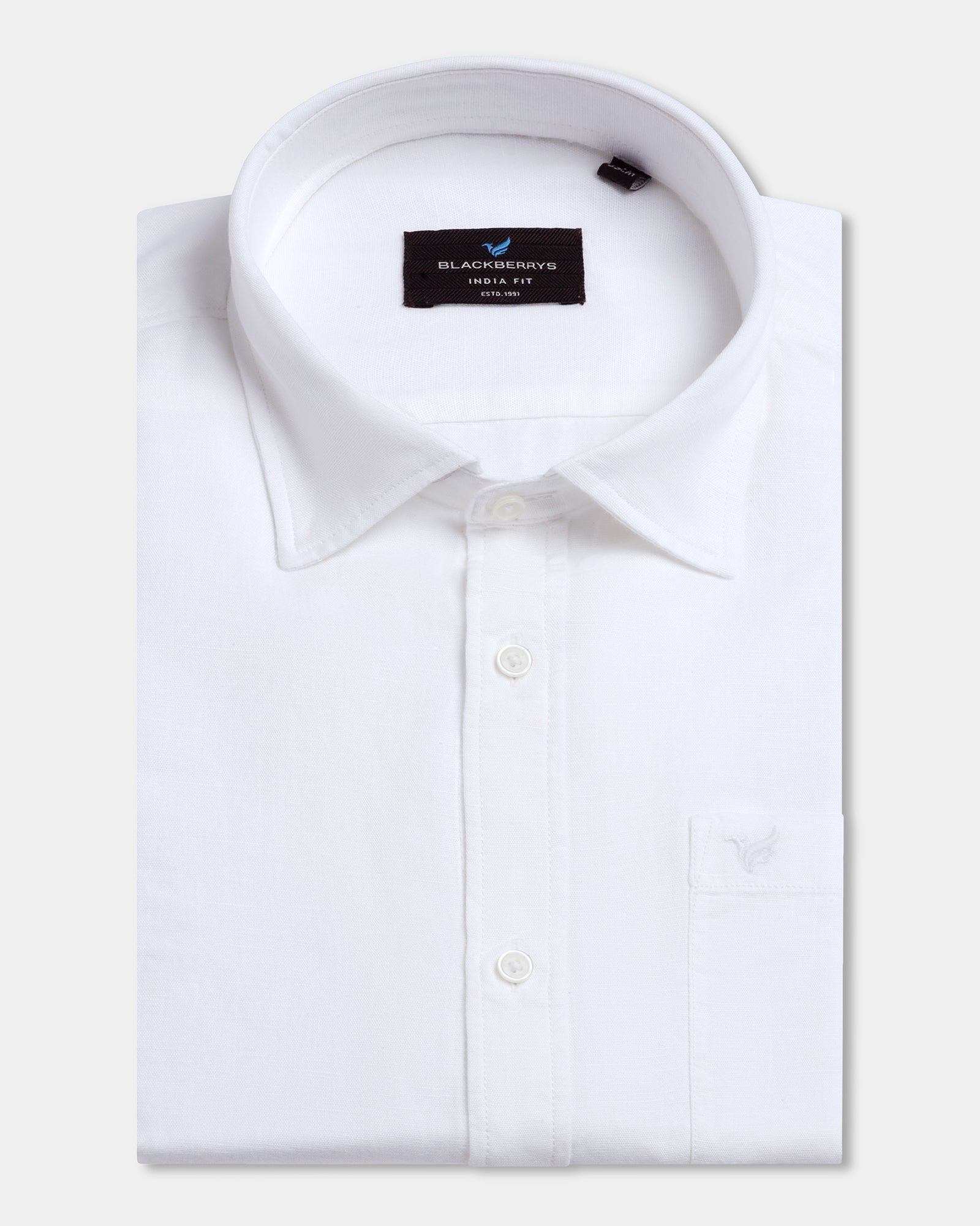 White Solid Shirt - Camro