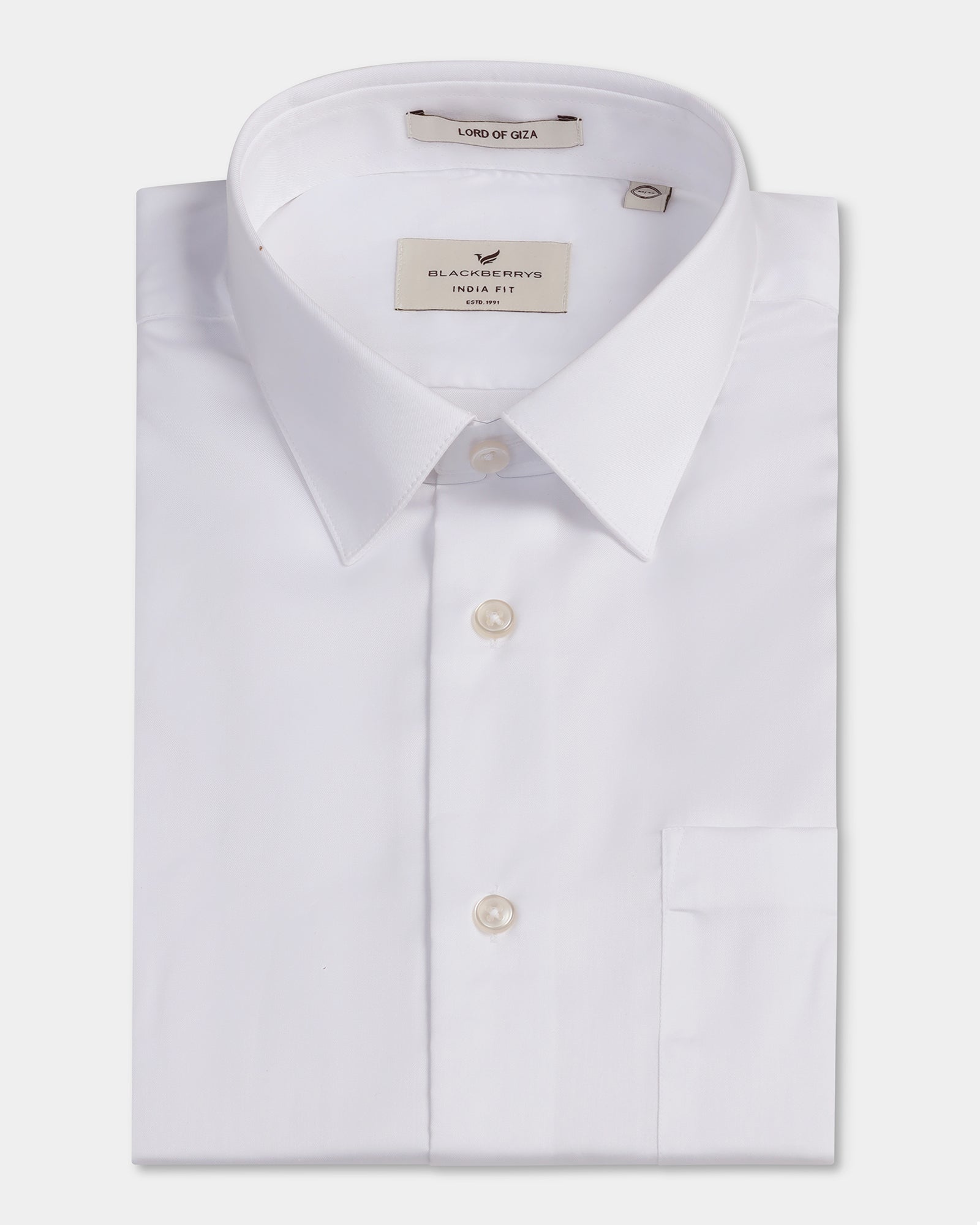 White Solid Shirt - Dawn