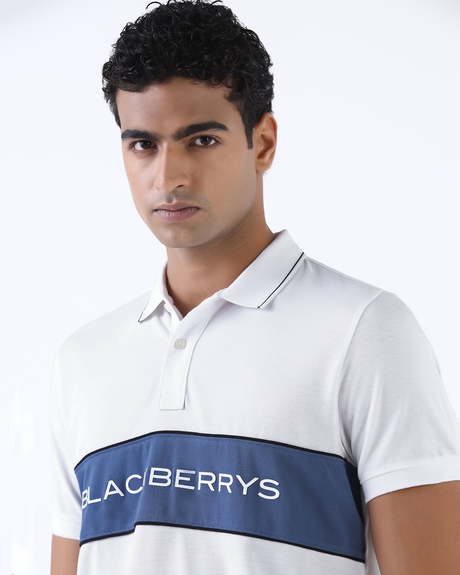 White Solid Polo - Elijah