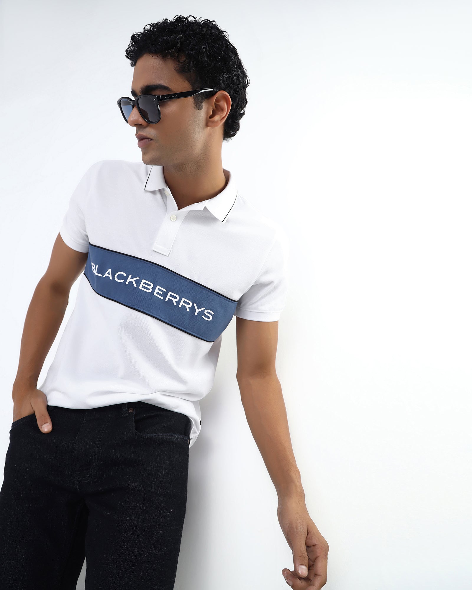 White Solid Polo - Elijah