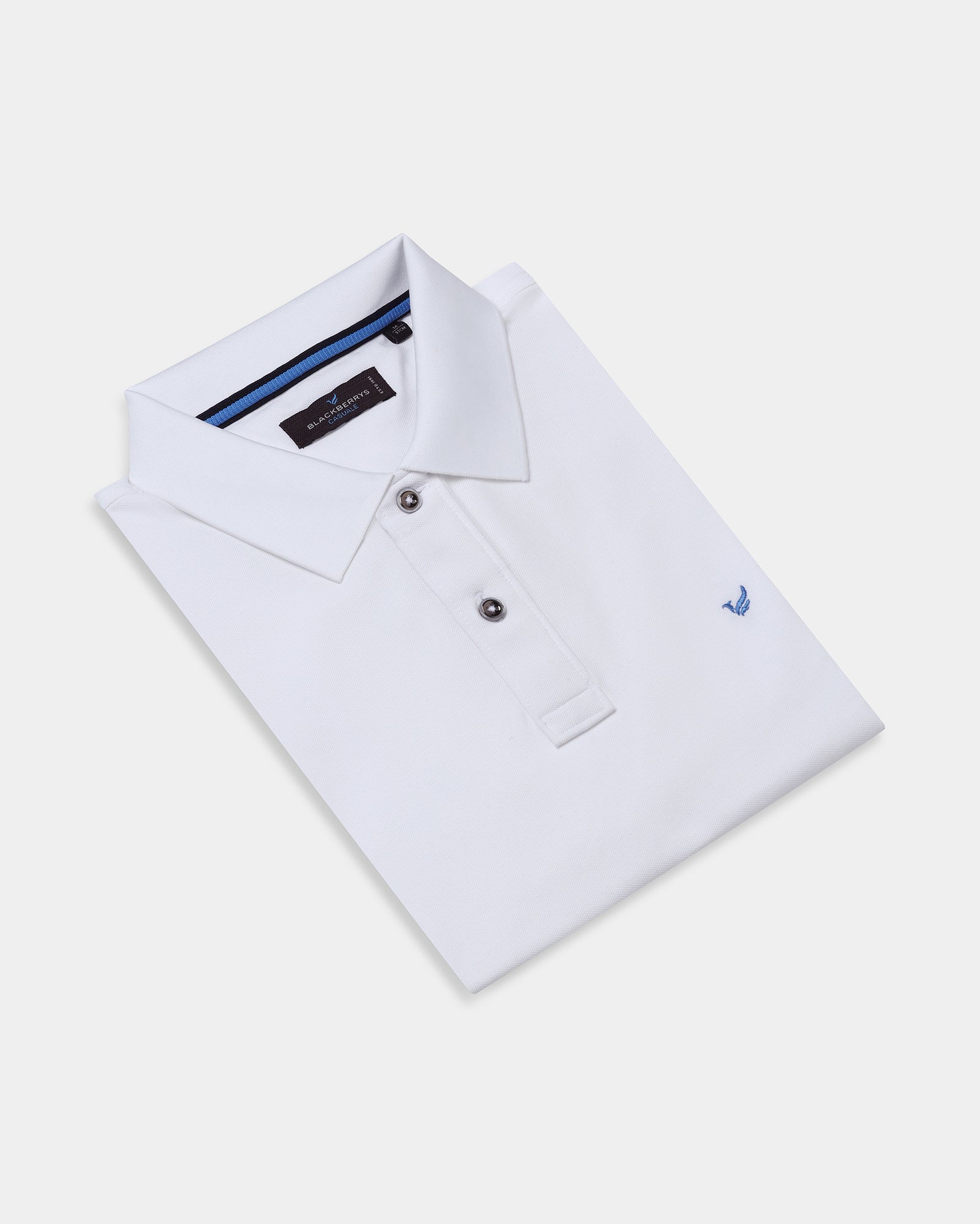 White Must Haves Solid Polo - Yukii