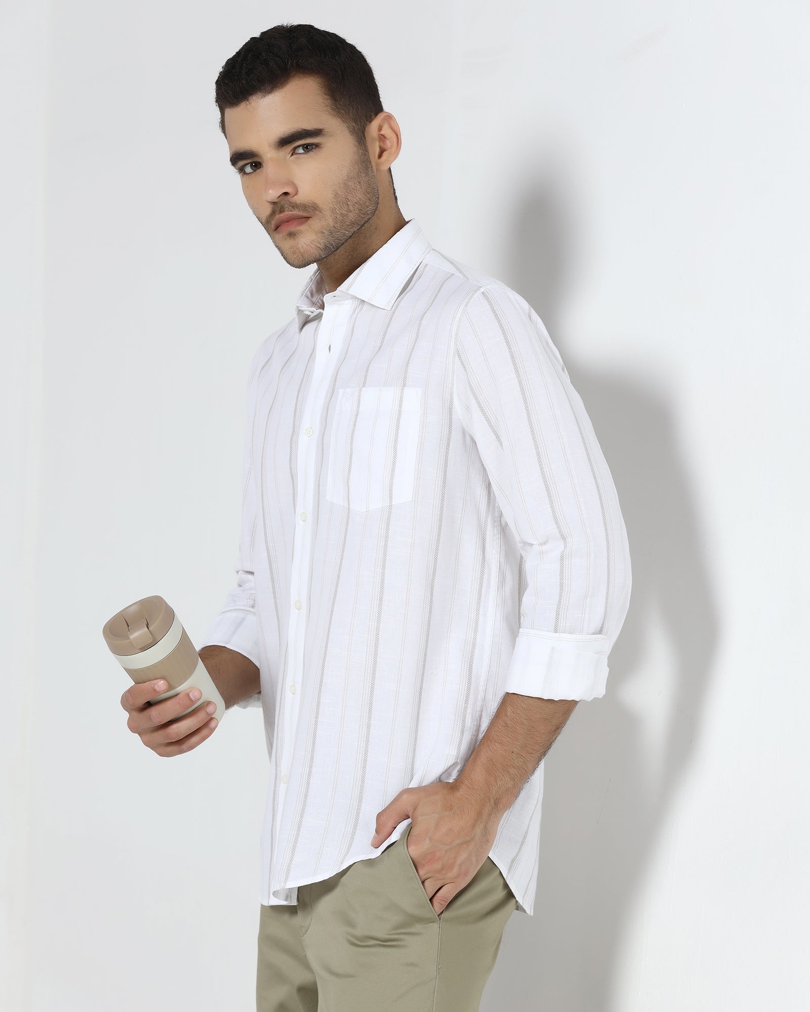 White Stripe Shirt - Webber