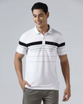 White Stripe Polo - Bandera