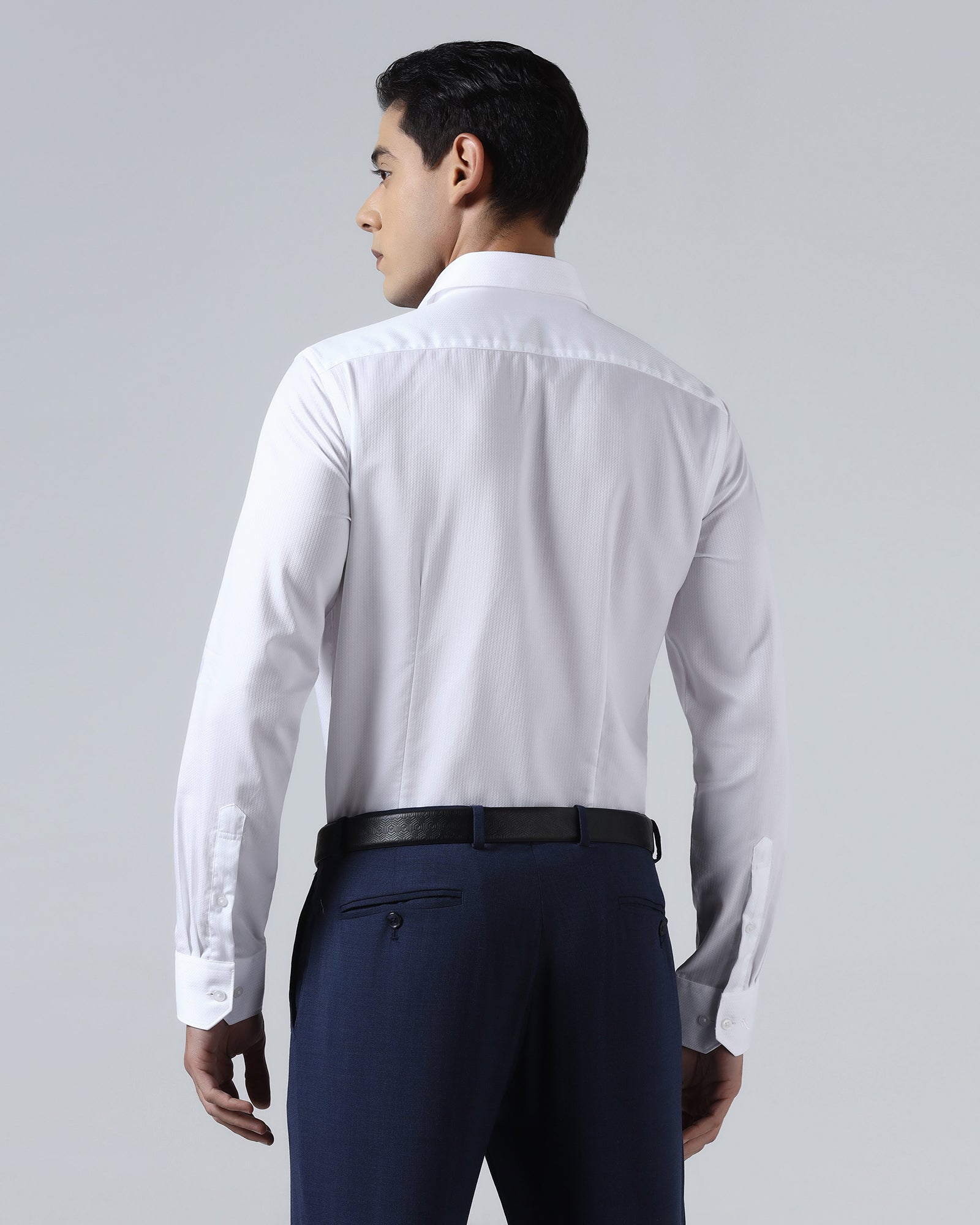 Super White Textured Shirt - Sonic