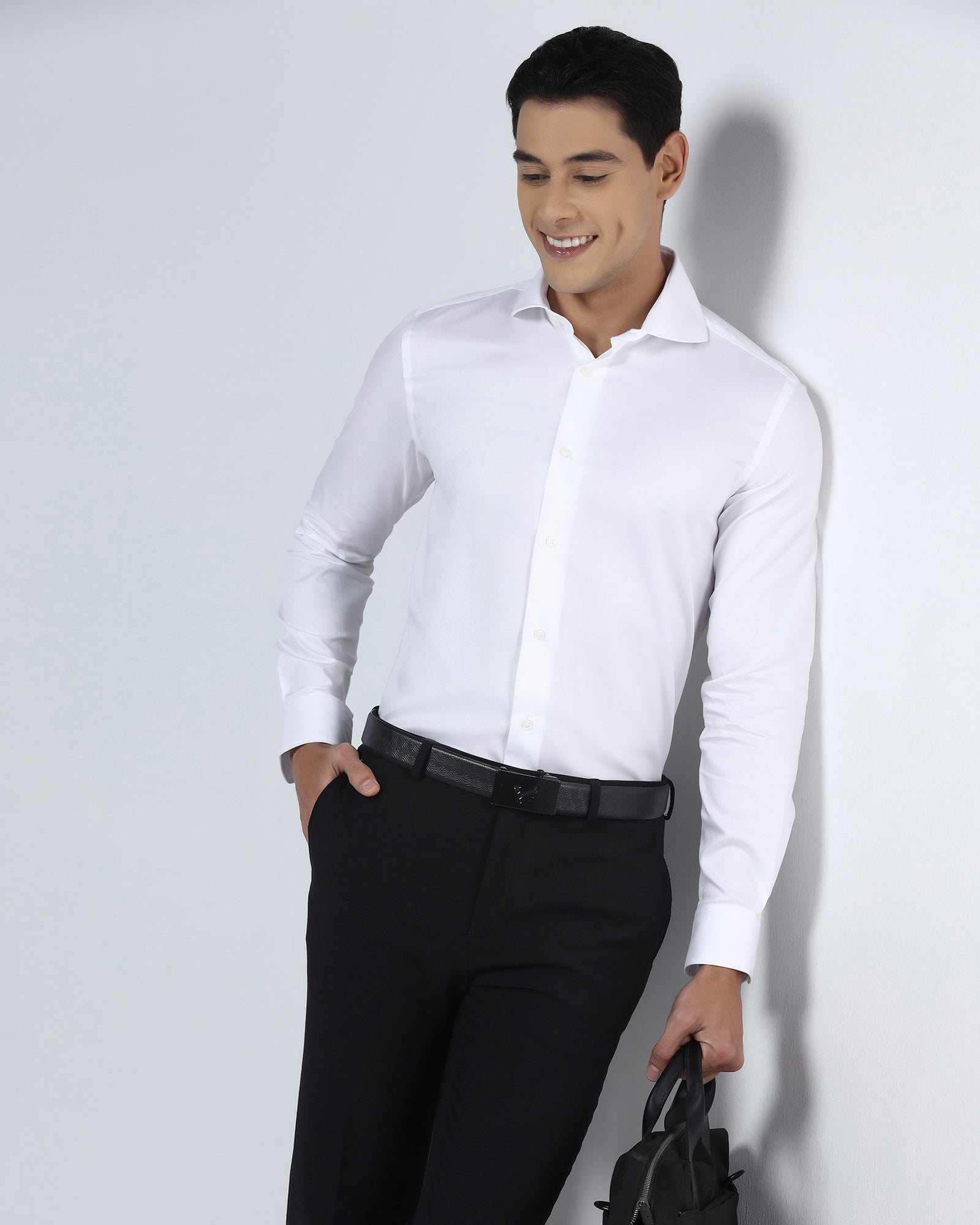 Super White Textured Shirt - Sting