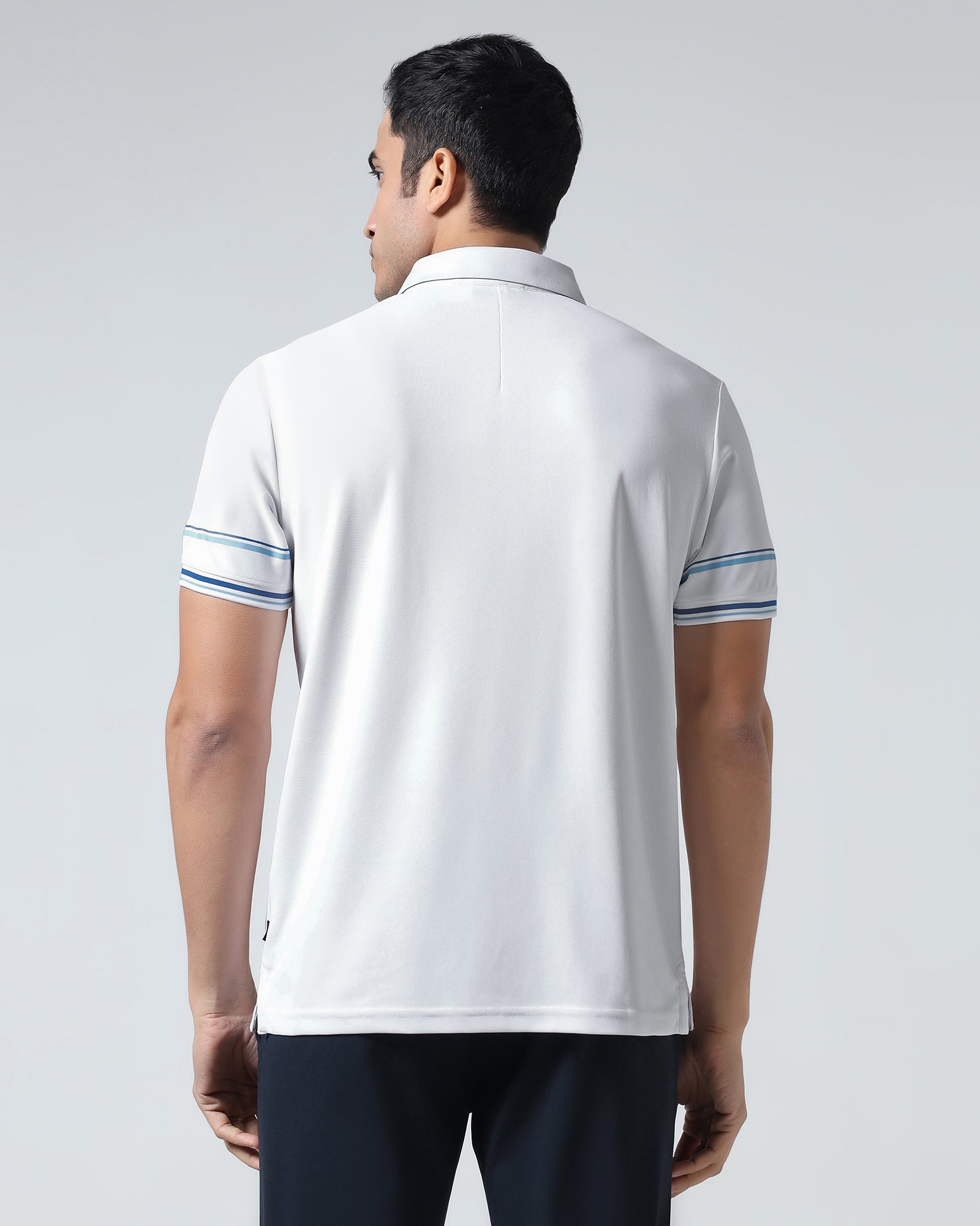 White TechPro Solid Polo - Arlo
