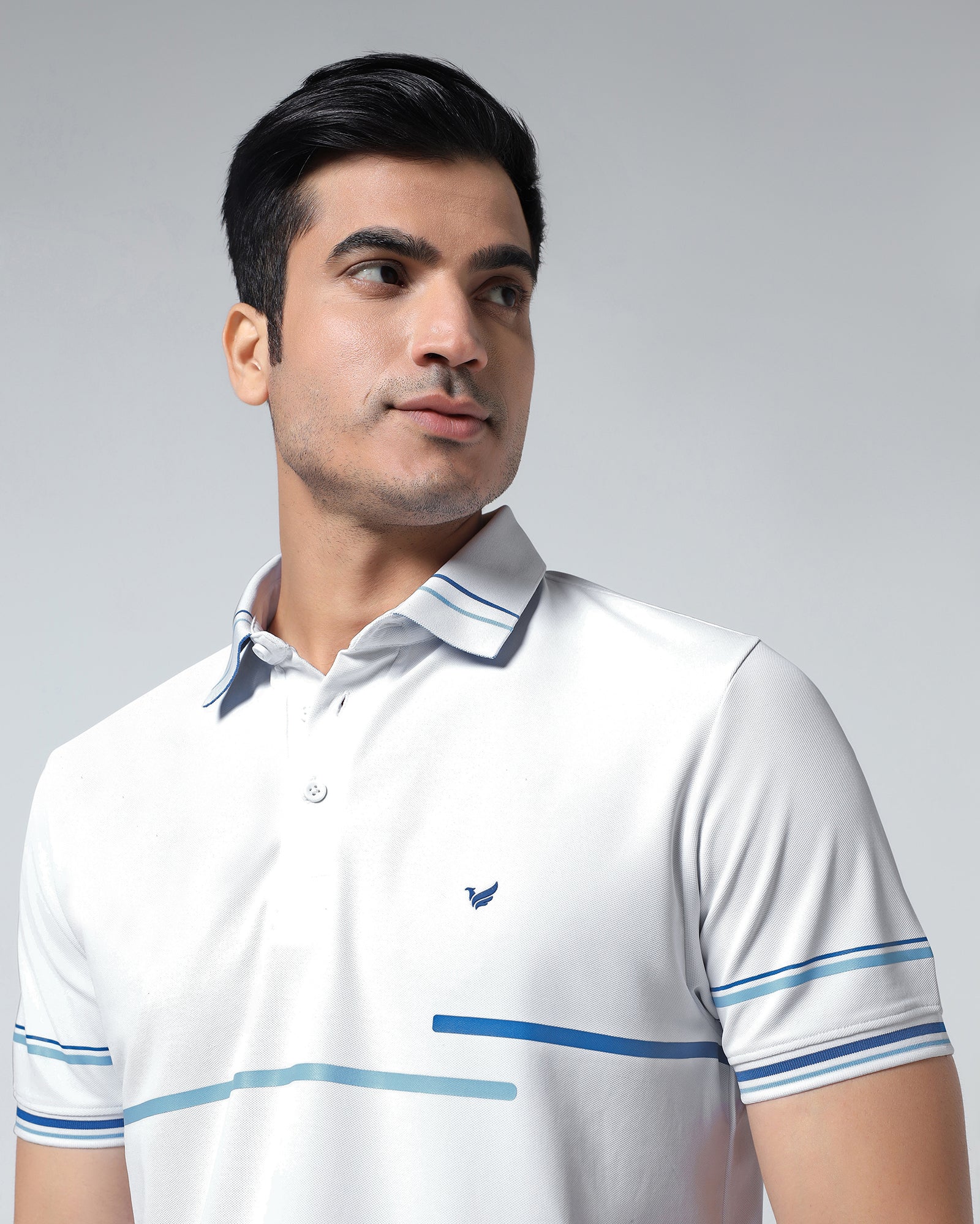 White TechPro Solid Polo - Arlo