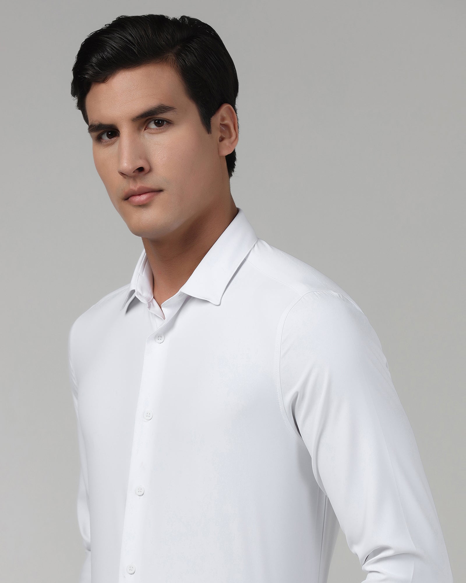 White TechPro Solid Shirt - Shephard