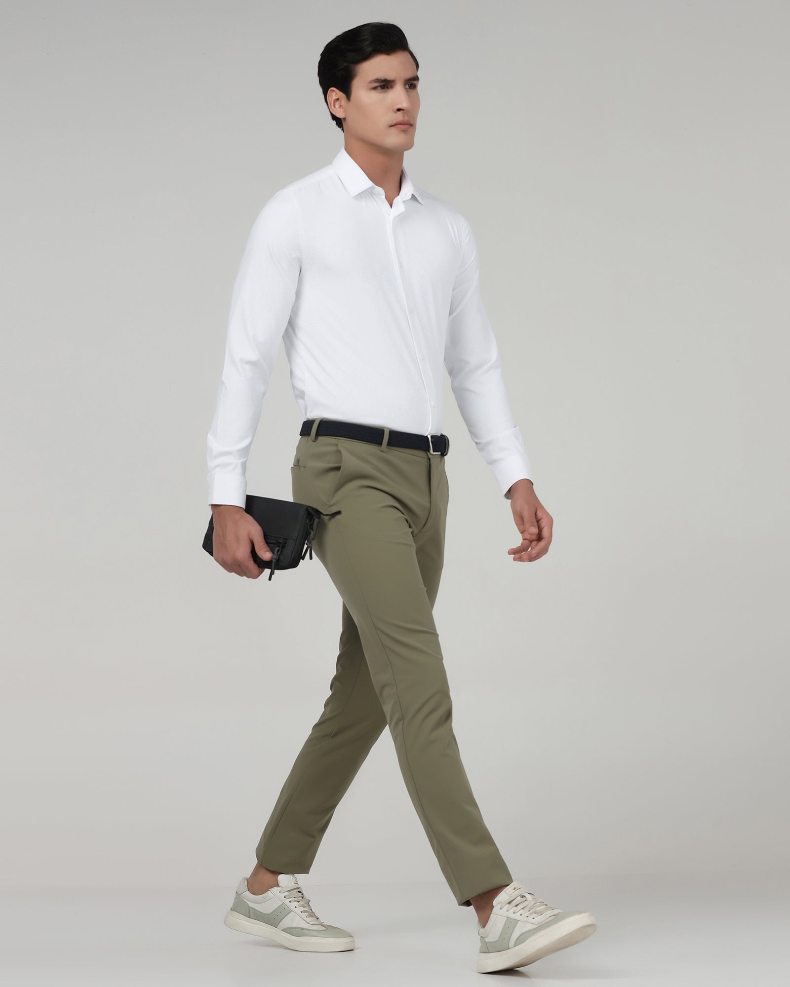 White TechPro Solid Shirt - Shephard