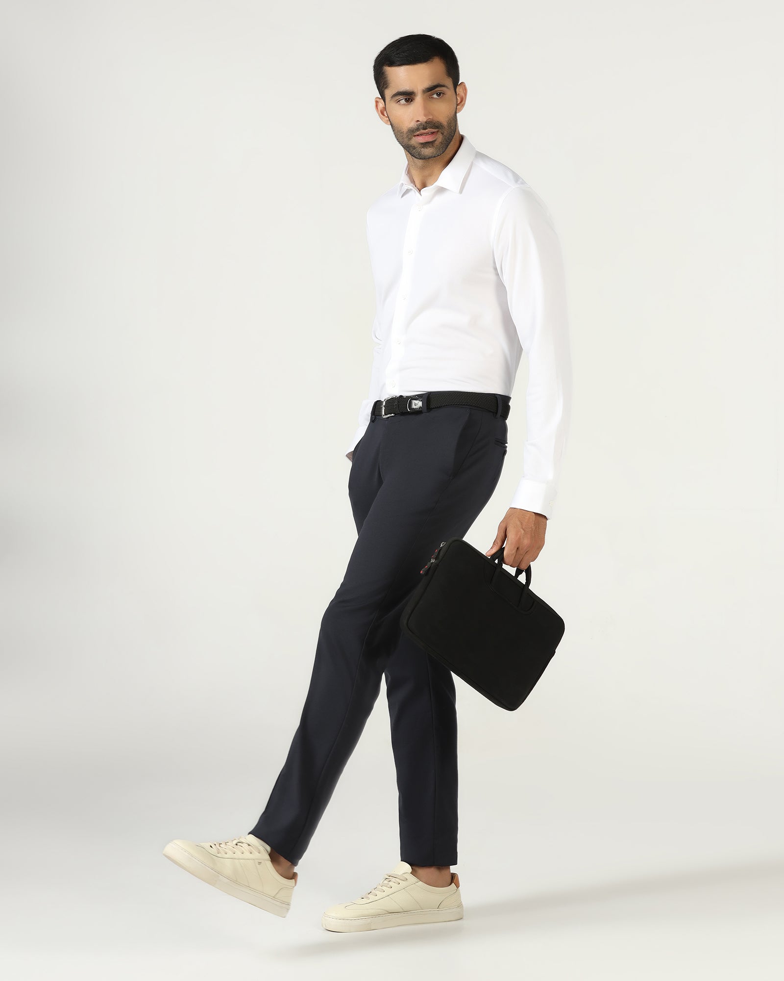 White Techpro Stripe Shirt - Keish