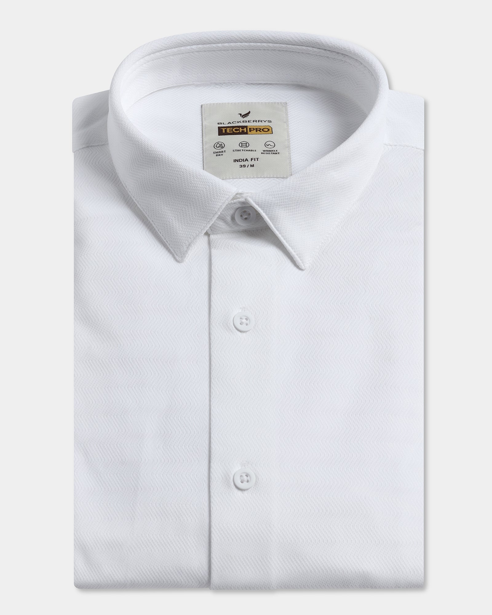 White TechPro Stripe Shirt - Keish