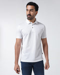 White Textured Polo - Gama