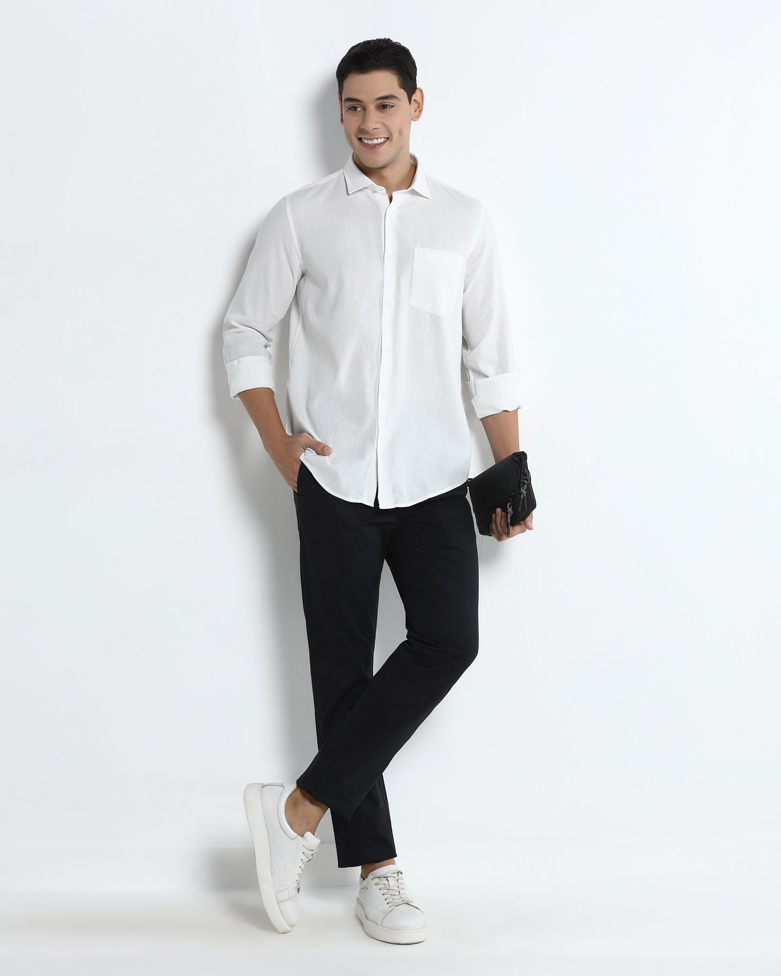 White Textured Shirt - Arthur
