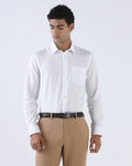 White Textured Shirt - Malachan