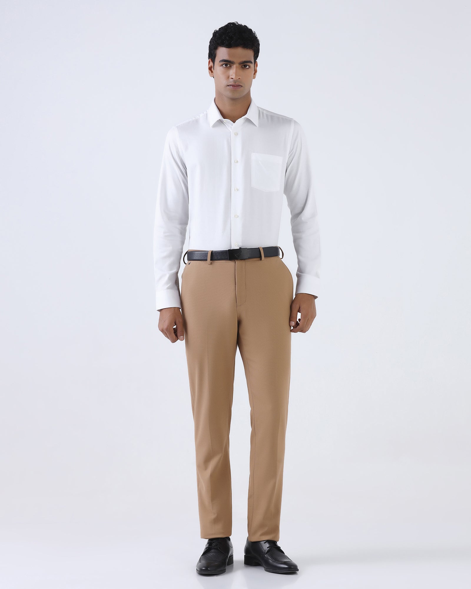 White Textured Shirt - Malachan